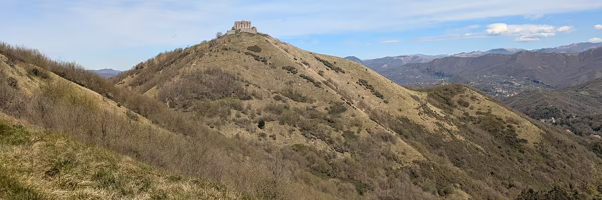 View of Forte Diamante, the northernmost fort of Genoa's fortifications.