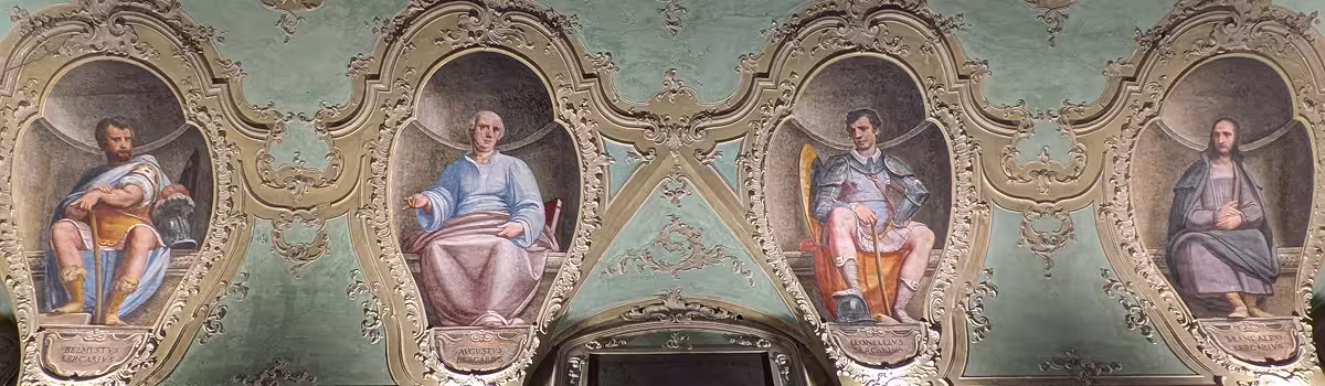 Frescoes in the Palazzo Lercari Parodi in Genoa depicting important members of the Lercari family