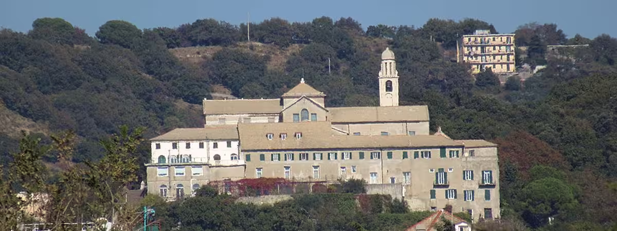 View of the Sanctuary of Nostra Signora del Monte in Genoa