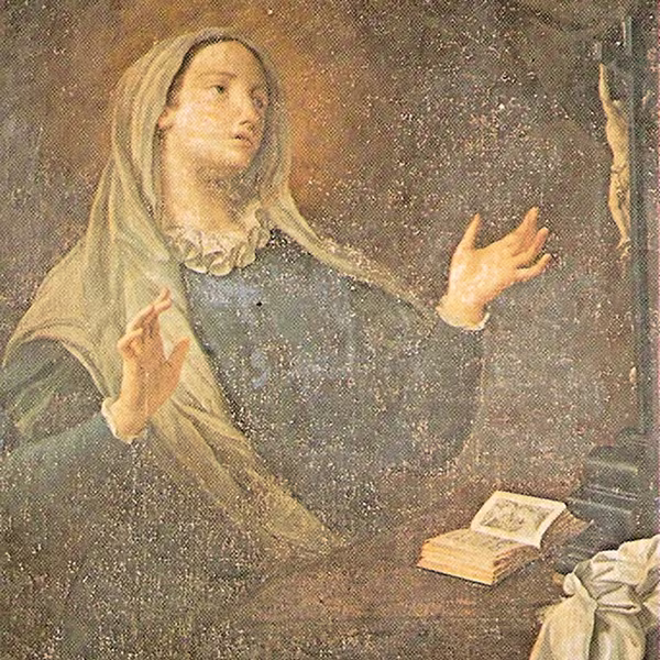 Painting depicting Saint Catherine of Genoa