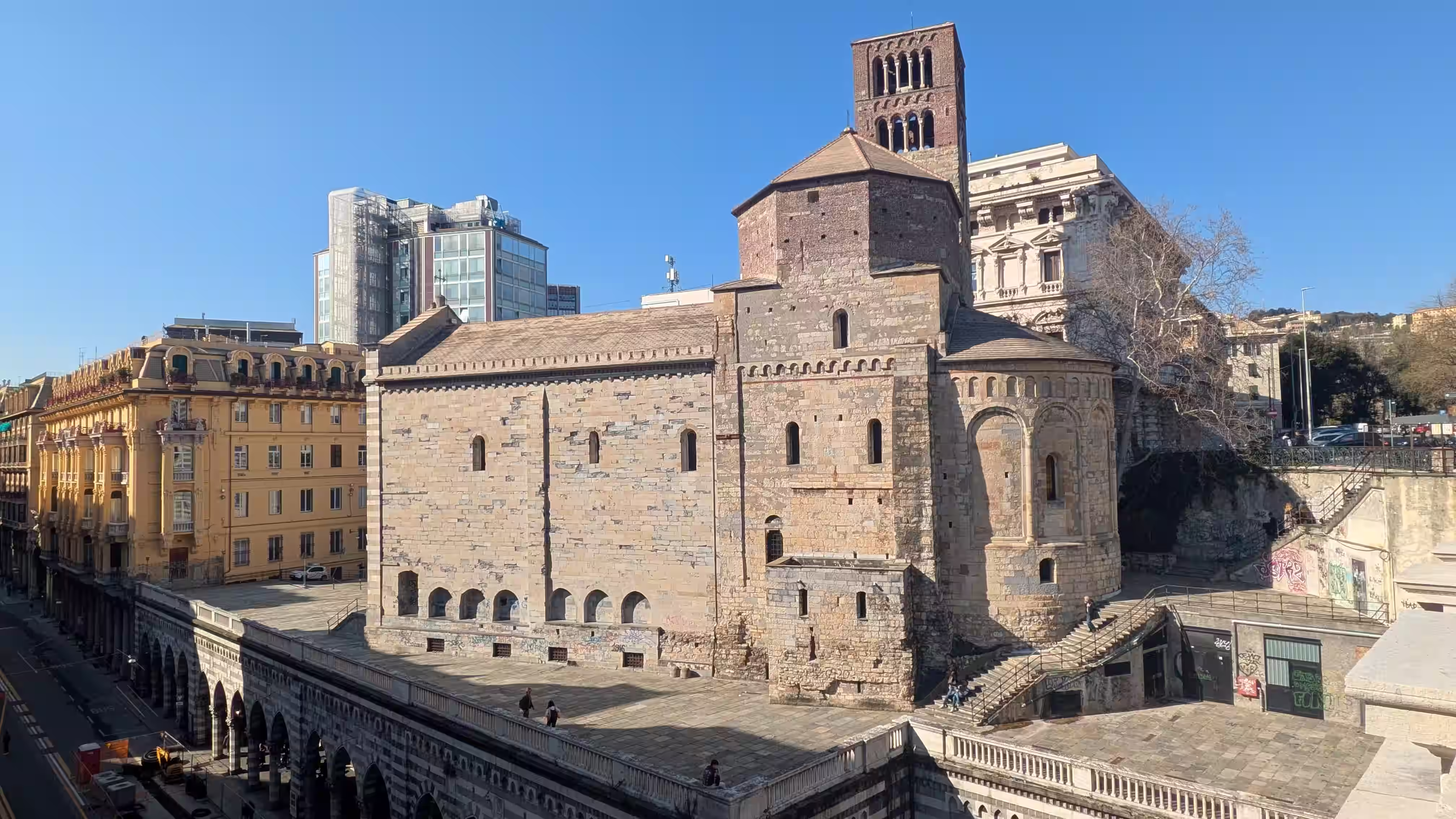 Santo Stefano Abbey Church in Genoa, Liguria