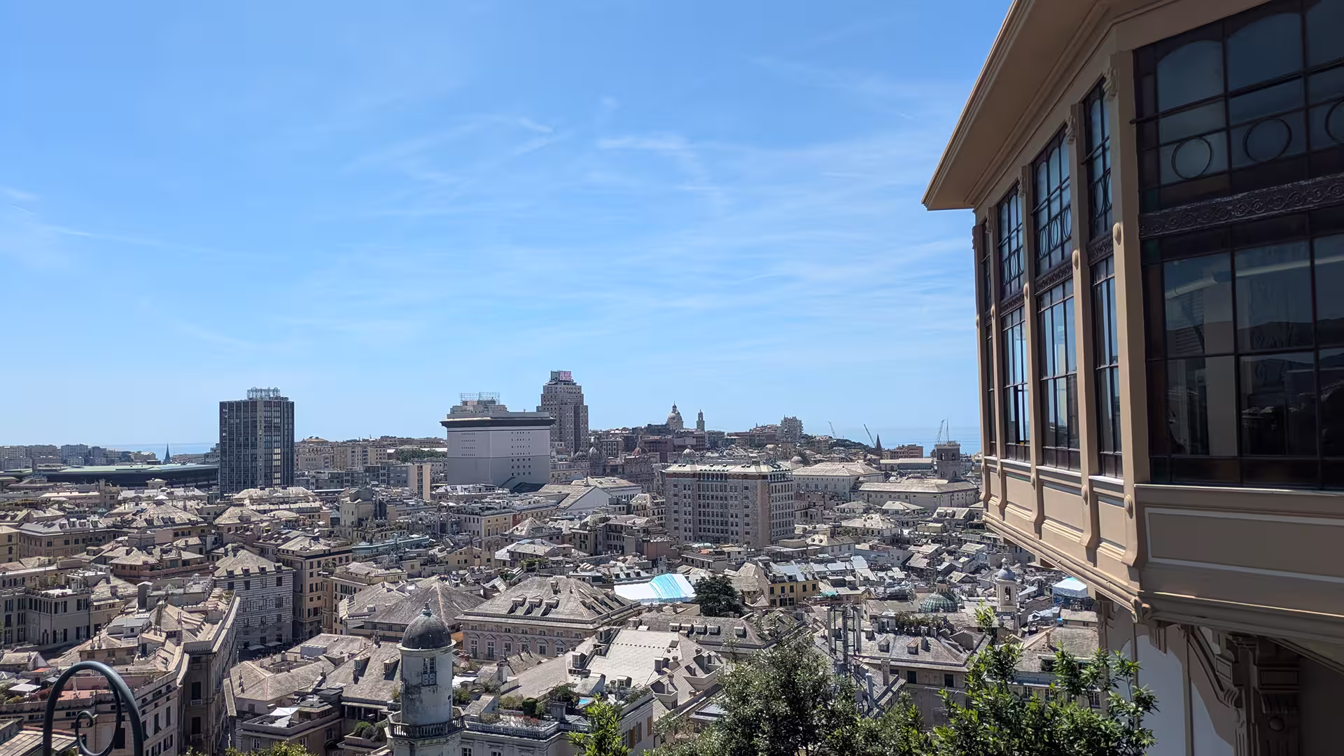 View from the belvedere of Castelletto, Genoa