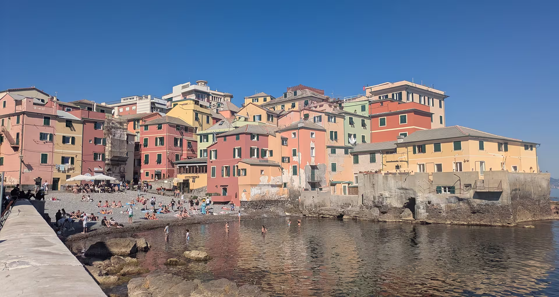 Things to do in Genoa, the beach and old village of Boccadasse